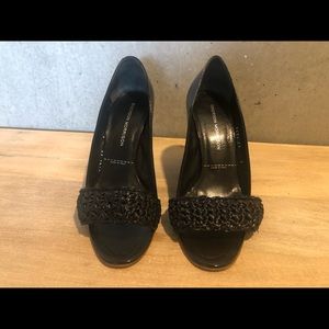 Sigerson Morrison Black Wedges size 7